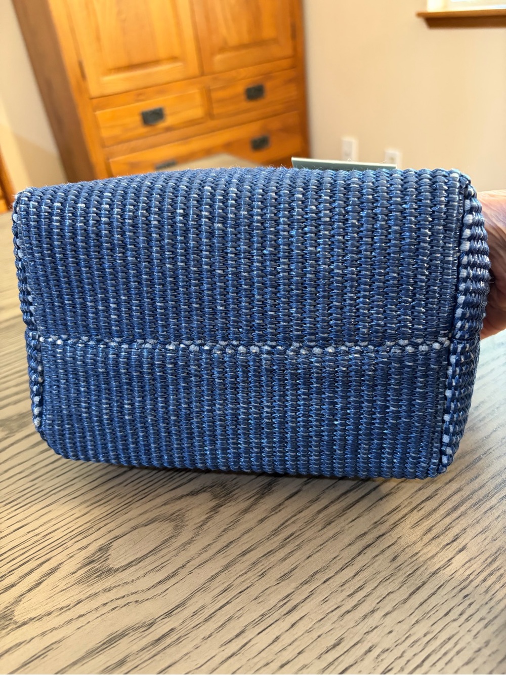 Tuckernuck accessories Navy Raffia Audrey Lady Bag - Picture 4 of 5